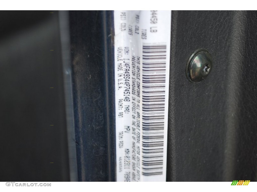 2004 Wrangler Sport 4x4 - Patriot Blue Pearl / Khaki photo #16