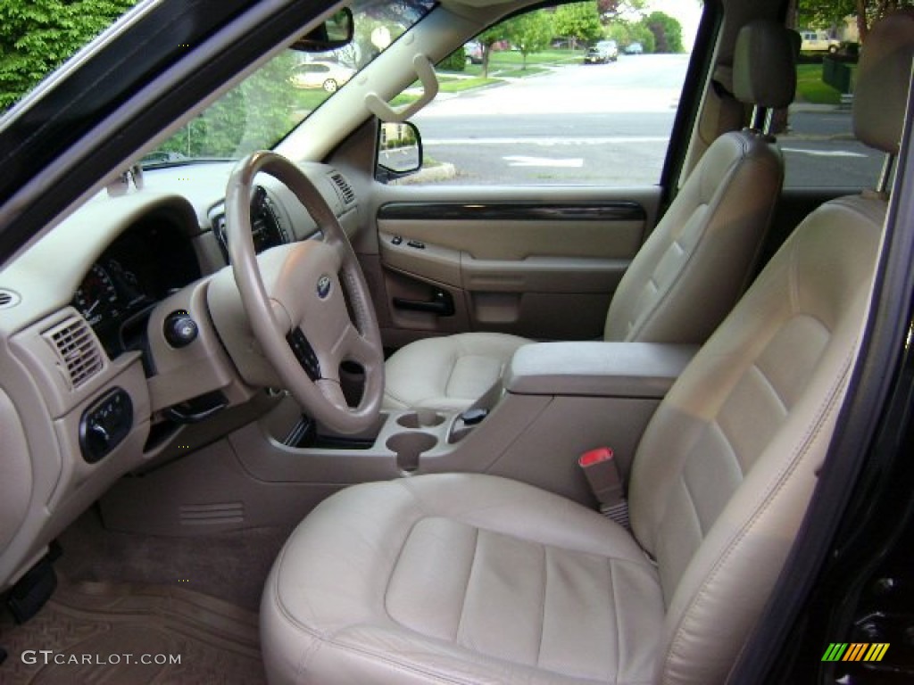 Medium Parchment Interior 2002 Ford Explorer Limited 4x4 Photo #50975040