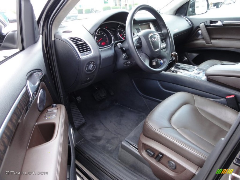 Espresso Brown Interior 2009 Audi Q7 4.2 Prestige quattro Photo #50976102