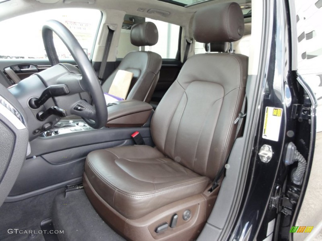 Espresso Brown Interior 2009 Audi Q7 4.2 Prestige quattro Photo #50976159