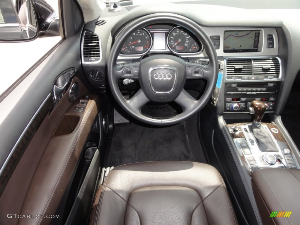 Espresso Brown Interior 2009 Audi Q7 4.2 Prestige quattro Photo #50976324