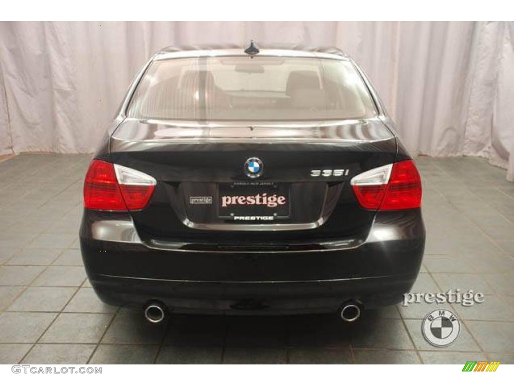 2008 3 Series 335i Sedan - Jet Black / Black photo #2