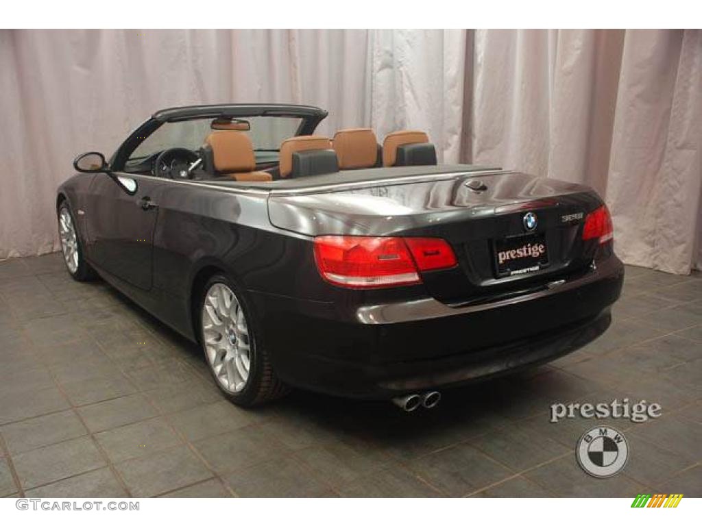 2008 3 Series 328i Convertible - Black Sapphire Metallic / Saddle Brown/Black photo #3