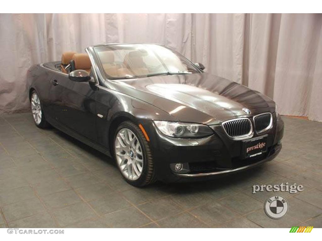 2008 3 Series 328i Convertible - Black Sapphire Metallic / Saddle Brown/Black photo #7