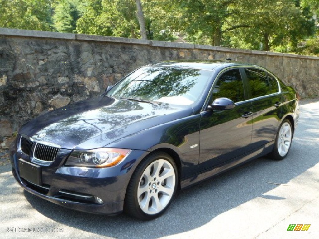 2008 3 Series 335i Sedan - Monaco Blue Metallic / Black photo #4