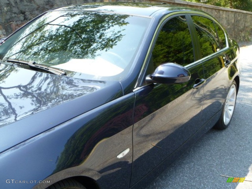 2008 3 Series 335i Sedan - Monaco Blue Metallic / Black photo #13