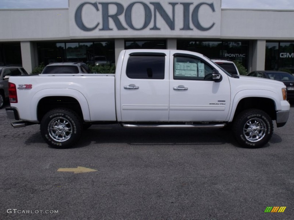 2010 Sierra 2500HD SLE Crew Cab 4x4 - Summit White / Ebony photo #1