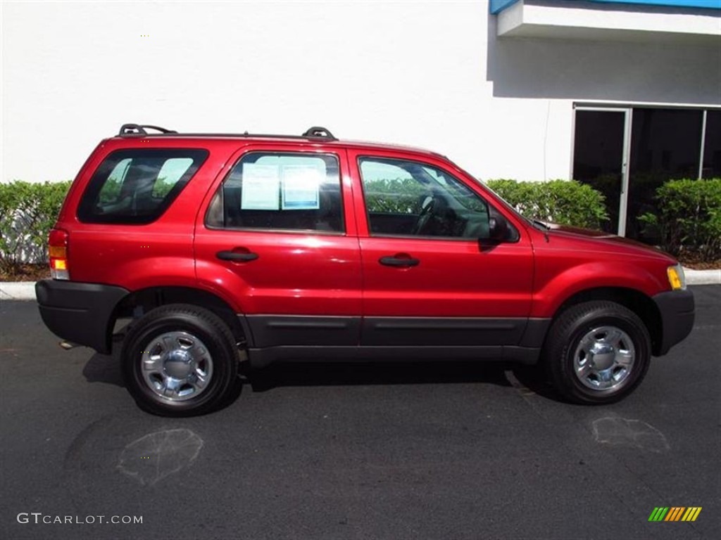 2003 Escape XLS V6 4WD - Redfire Metallic / Medium Dark Flint photo #2