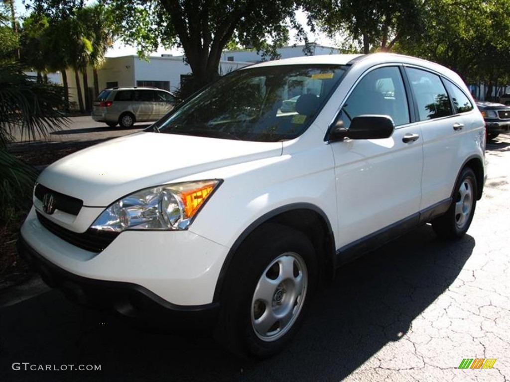 2007 CR-V LX - Taffeta White / Gray photo #4