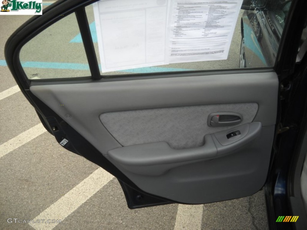 2004 Elantra GLS Sedan - Moonlit Blue / Dark Gray photo #12