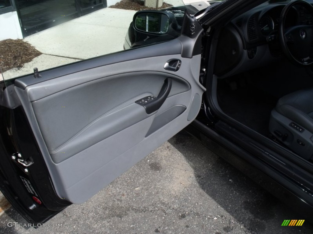 2005 Saab 9-3 Arc Convertible Charcoal Gray Door Panel Photo #50980779