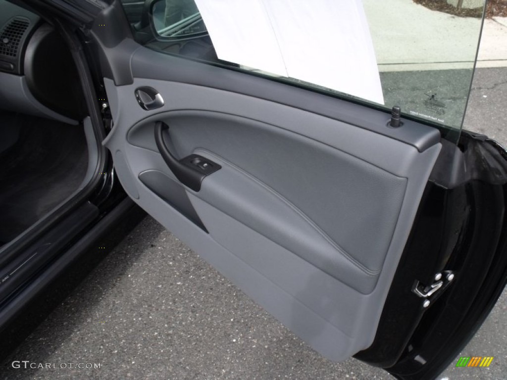 2005 Saab 9-3 Arc Convertible Charcoal Gray Door Panel Photo #50980791