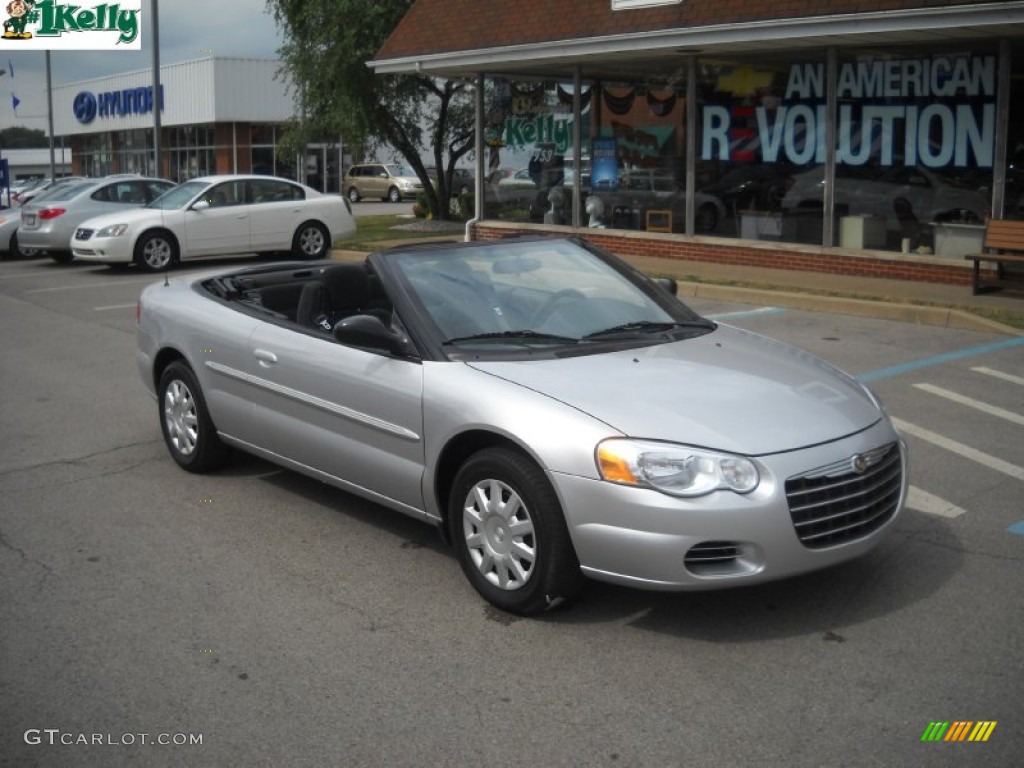 2004 Sebring LX Convertible - Bright Silver Metallic / Dark Slate Gray photo #1