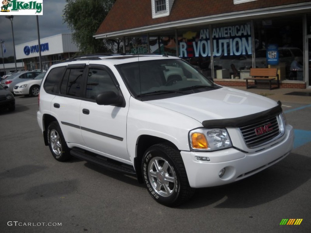 2008 Envoy SLE 4x4 - Summit White / Light Gray photo #1