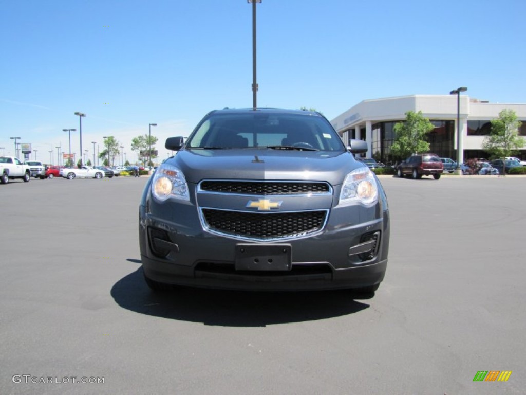 2010 Equinox LT AWD - Cyber Gray Metallic / Jet Black photo #30