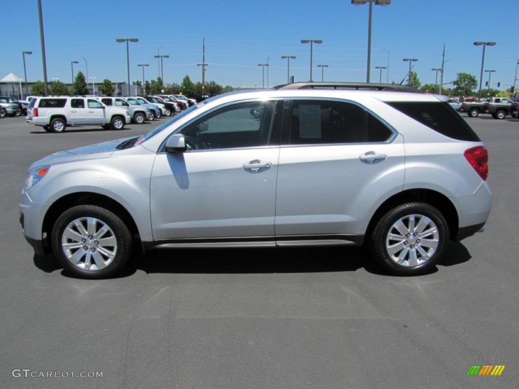 2010 Equinox LT AWD - Silver Ice Metallic / Jet Black photo #2