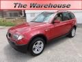 Flamenco Red Metallic 2005 BMW X3 3.0i