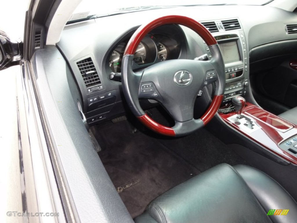 Black Interior 2008 Lexus GS 450h Hybrid Photo #50985276