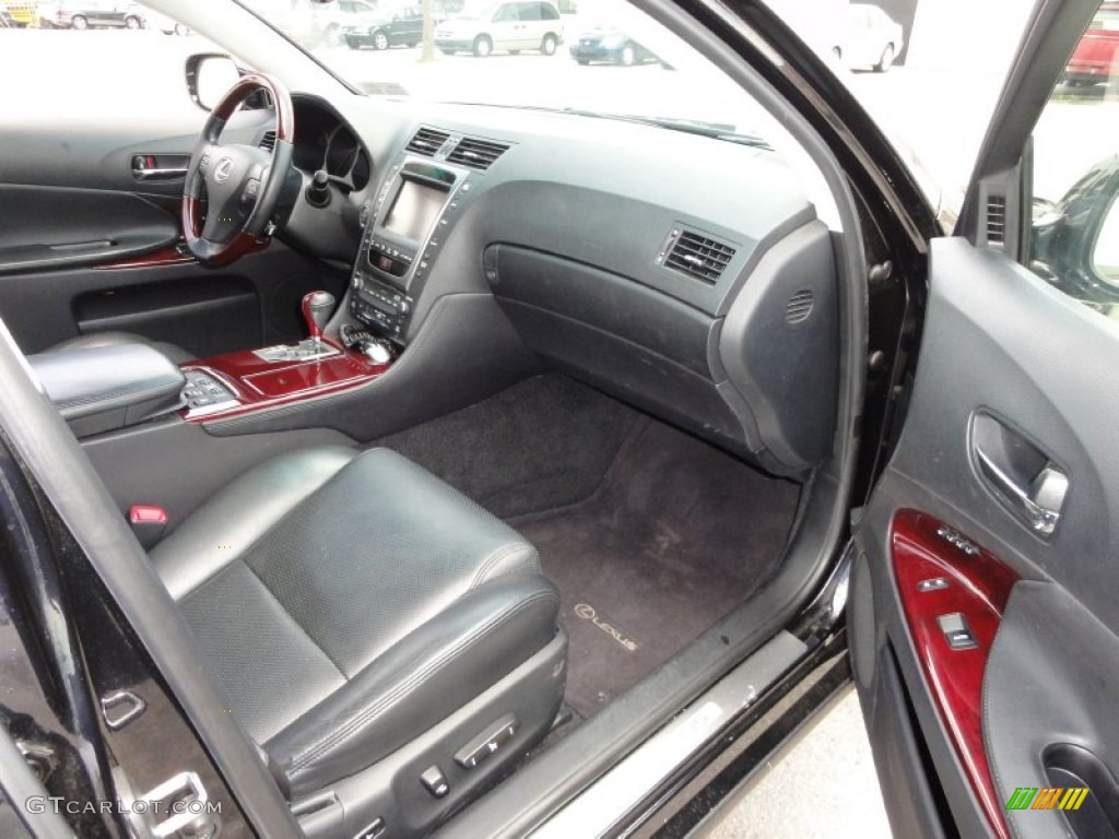 Black Interior 2008 Lexus GS 450h Hybrid Photo #50985369