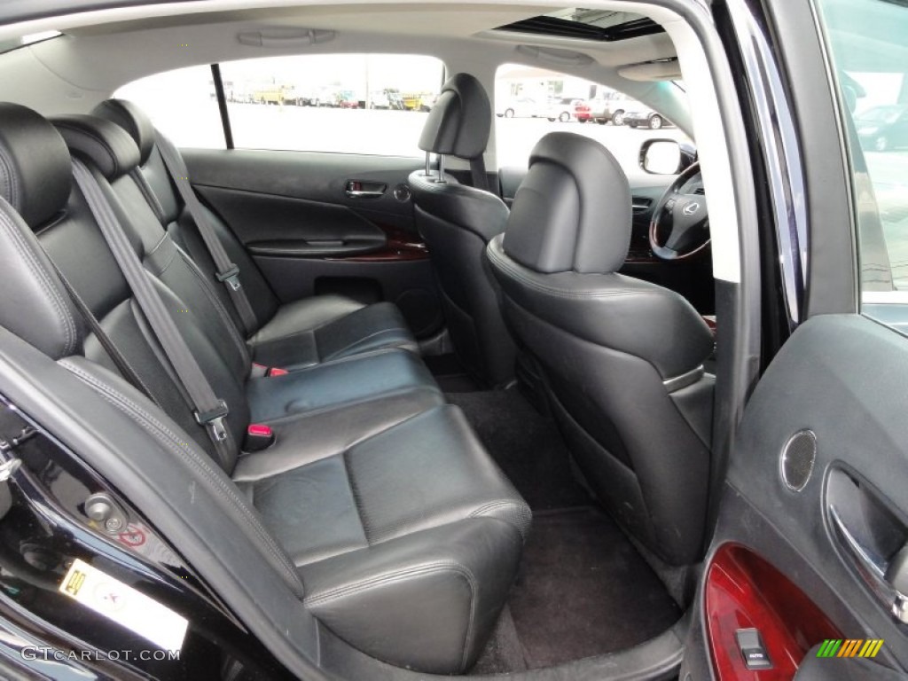 Black Interior 2008 Lexus GS 450h Hybrid Photo #50985468