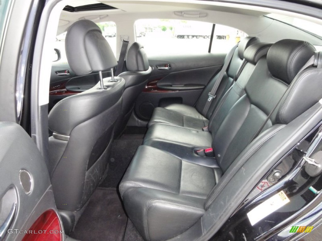 Black Interior 2008 Lexus GS 450h Hybrid Photo #50985495