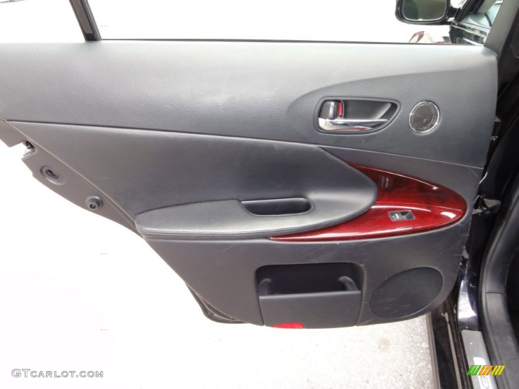 2008 Lexus GS 450h Hybrid Black Door Panel Photo #50985510