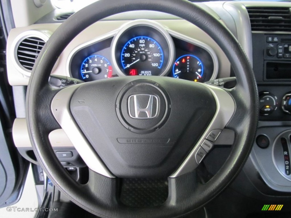 2008 Honda Element LX AWD Gray/Black Steering Wheel Photo #50986065