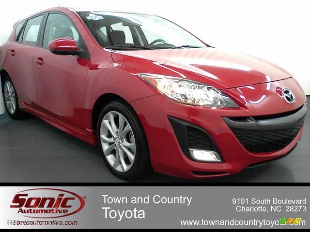 2010 MAZDA3 s Sport 5 Door - Velocity Red Mica / Black photo #1