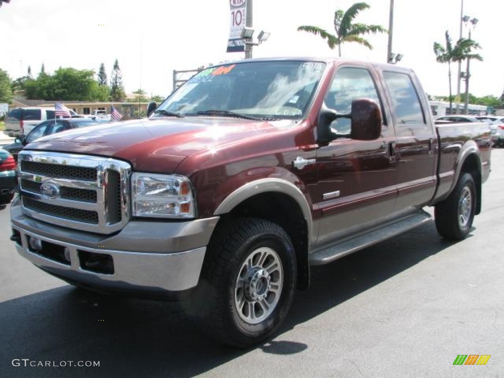 Dark Copper Metallic 2006 Ford F250 Super Duty King Ranch Crew Cab 4x4 Exterior Photo #50986971