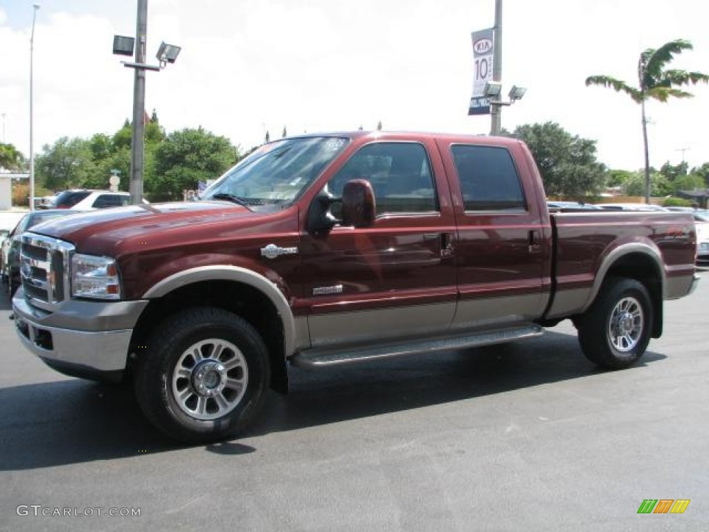 Dark Copper Metallic 2006 Ford F250 Super Duty King Ranch Crew Cab 4x4 Exterior Photo #50986980