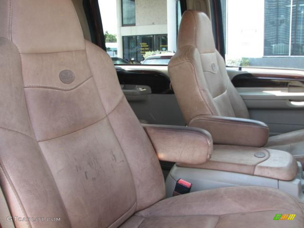 Castano Brown Leather Interior 2006 Ford F250 Super Duty King Ranch Crew Cab 4x4 Photo #50987049