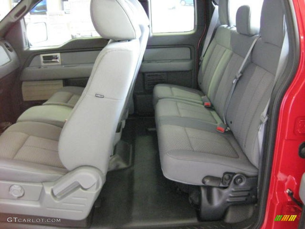 Steel Gray Interior 2011 Ford F150 XL SuperCab 4x4 Photo #50987193