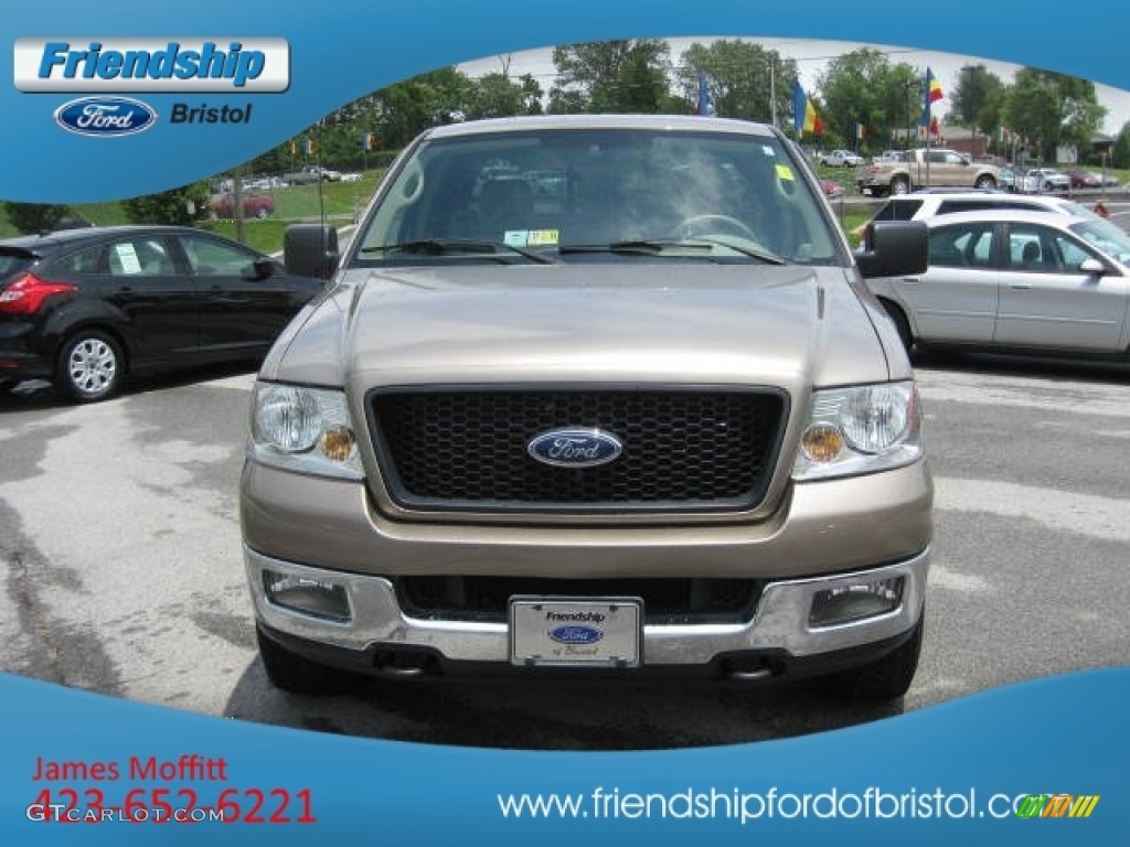 2004 F150 XLT SuperCab 4x4 - Arizona Beige Metallic / Medium/Dark Flint photo #3