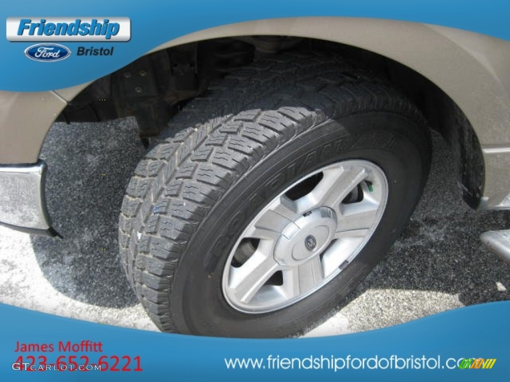 2004 F150 XLT SuperCab 4x4 - Arizona Beige Metallic / Medium/Dark Flint photo #9