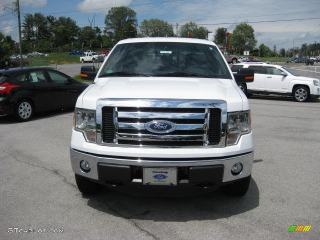 2011 F150 XLT Regular Cab 4x4 - Oxford White / Steel Gray photo #3