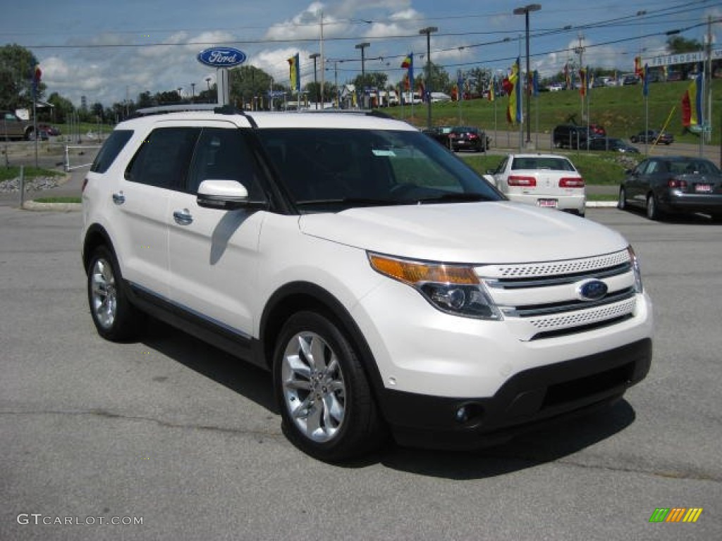 2011 Explorer Limited 4WD - White Platinum Tri-Coat / Charcoal Black photo #4