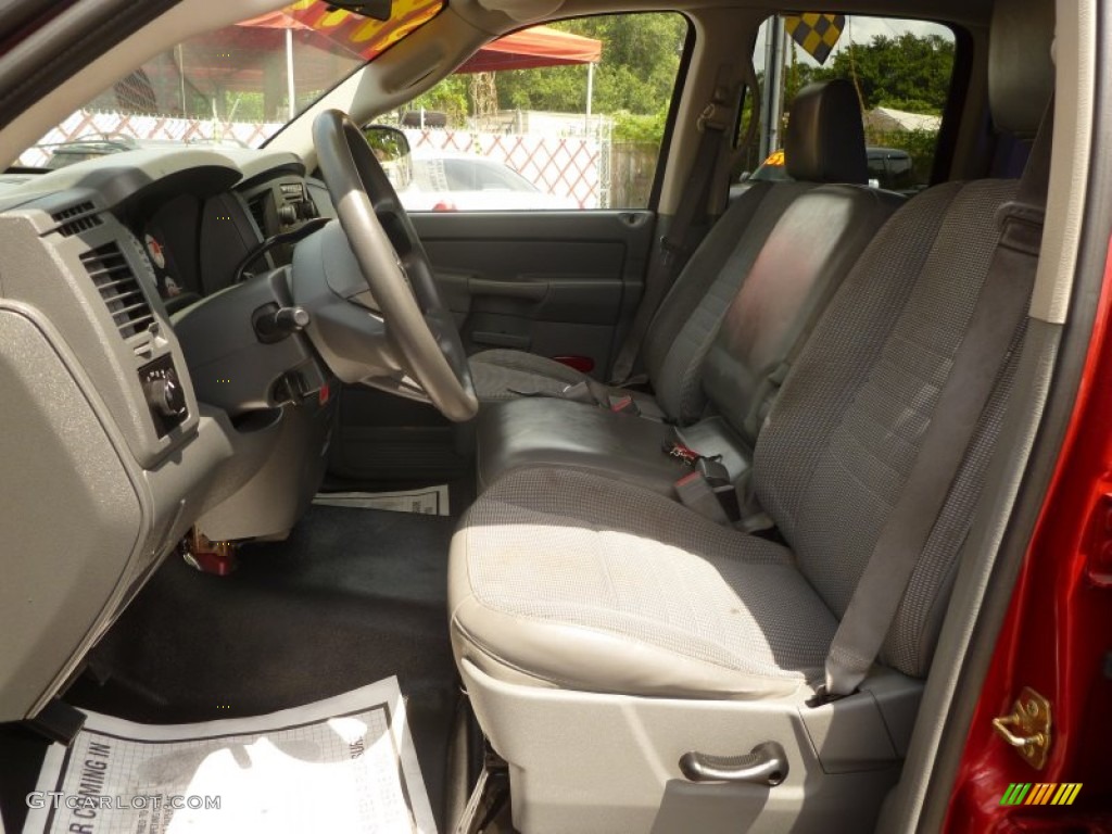 2006 Ram 1500 ST Quad Cab - Inferno Red Crystal Pearl / Medium Slate Gray photo #8