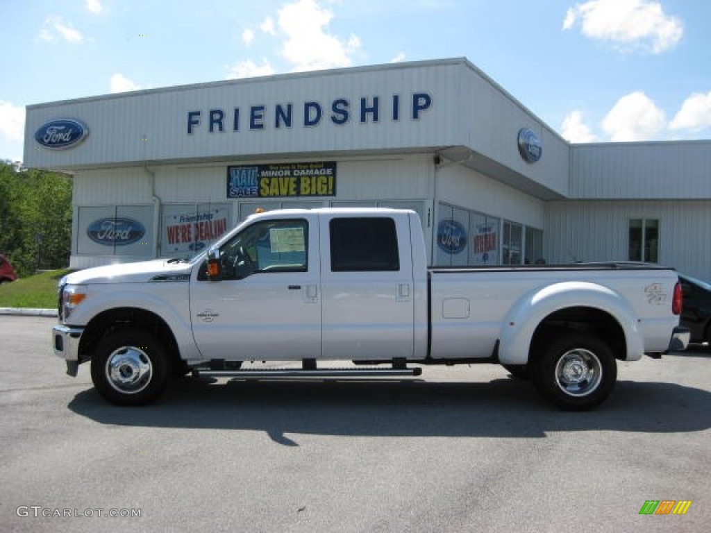 White Platinum Tri-Coat Metallic Ford F350 Super Duty