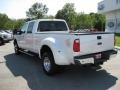 2011 White Platinum Tri-Coat Metallic Ford F350 Super Duty Lariat Crew Cab 4x4 Dually  photo #8