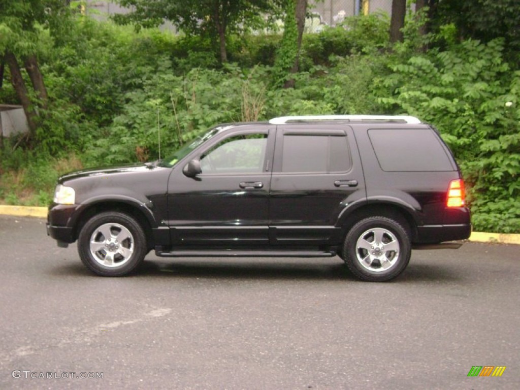 2003 Explorer Limited 4x4 - Black / Midnight Gray photo #2