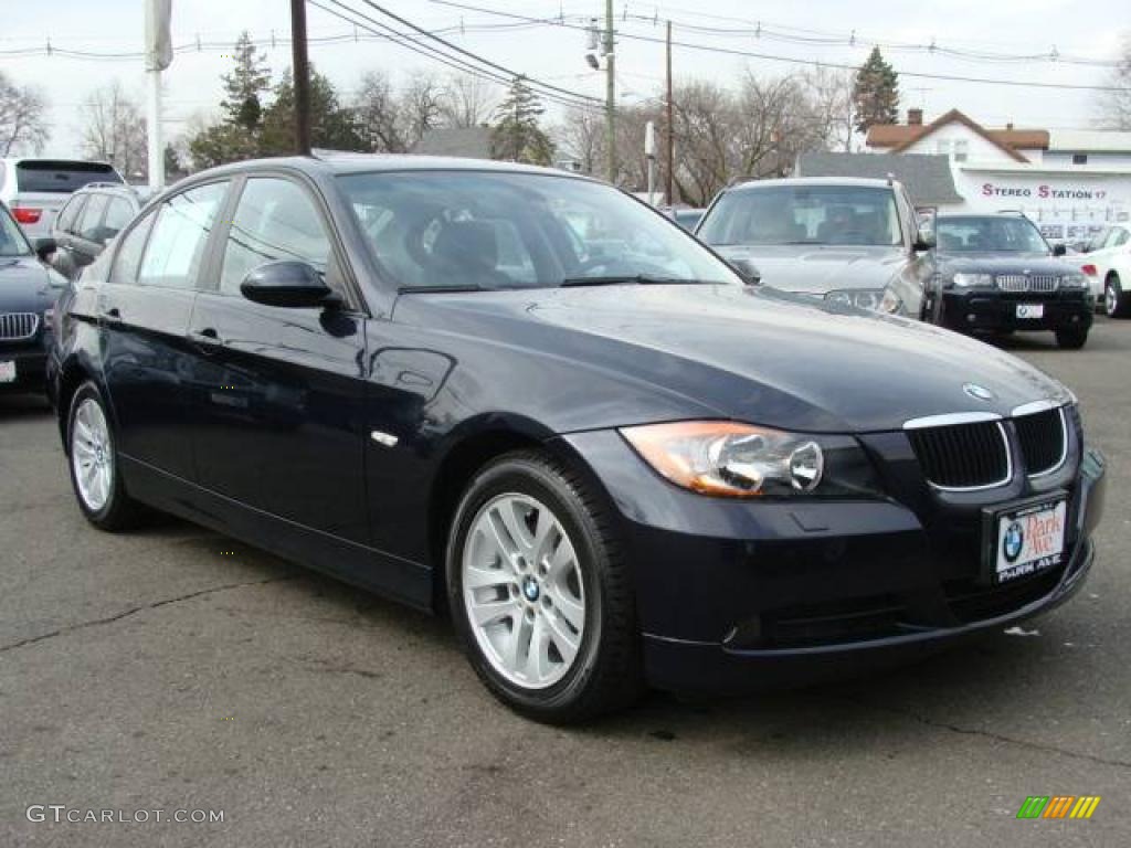 2007 3 Series 328xi Sedan - Monaco Blue Metallic / Grey photo #2