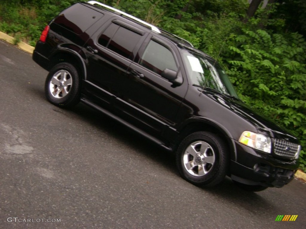 2003 Explorer Limited 4x4 - Black / Midnight Gray photo #27