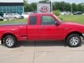 2001 Bright Red Ford Ranger XLT SuperCab  photo #8