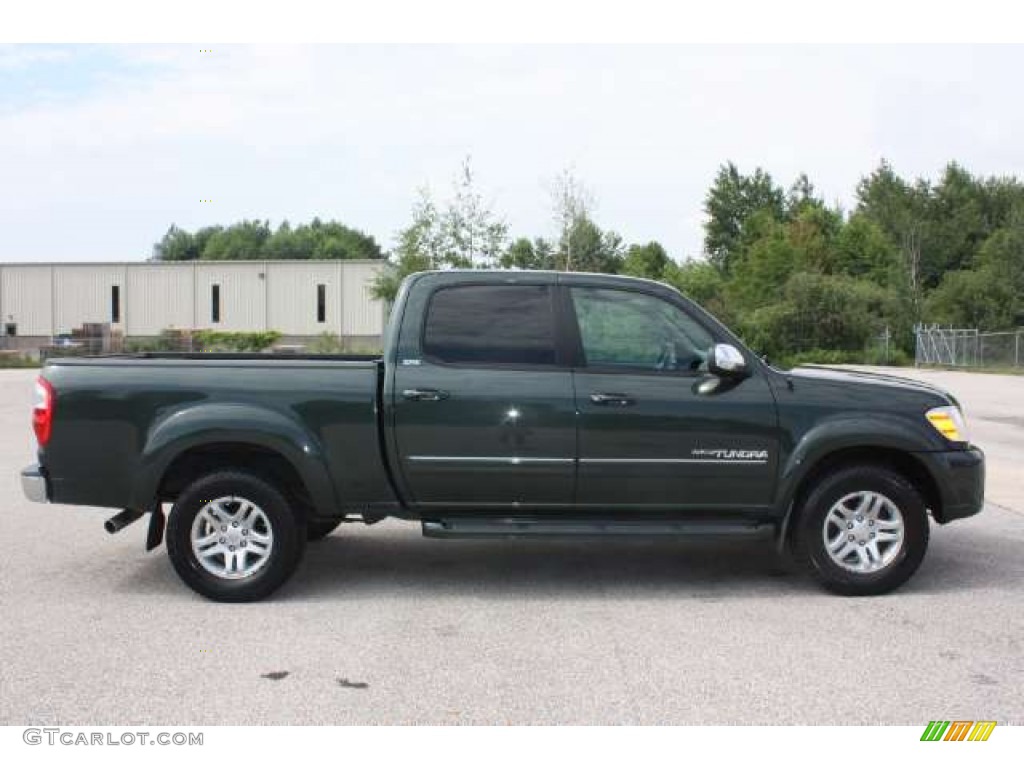 2005 Tundra SR5 Double Cab 4x4 - Timberland Green Mica / Dark Gray photo #4