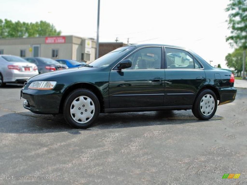 1999 Accord LX Sedan - Dark Emerald Pearl / Ivory photo #2