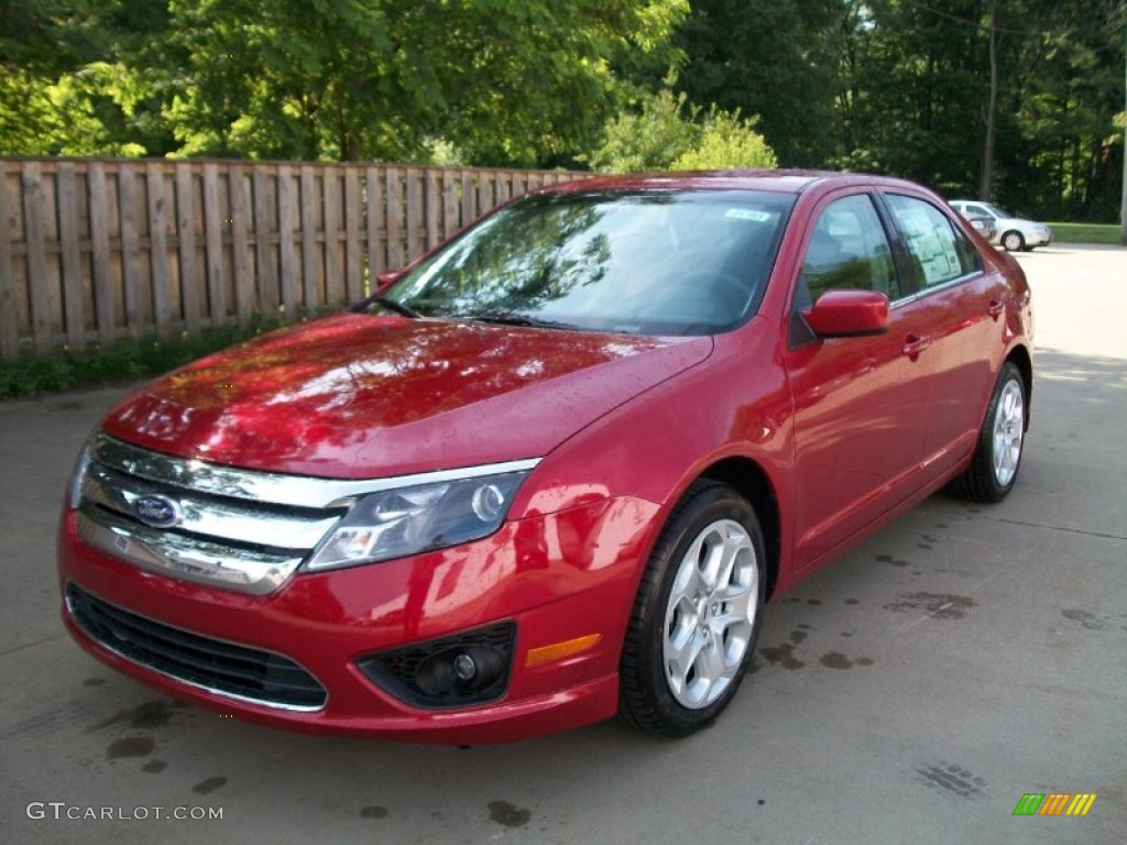2011 Fusion SE - Red Candy Metallic / Charcoal Black photo #1