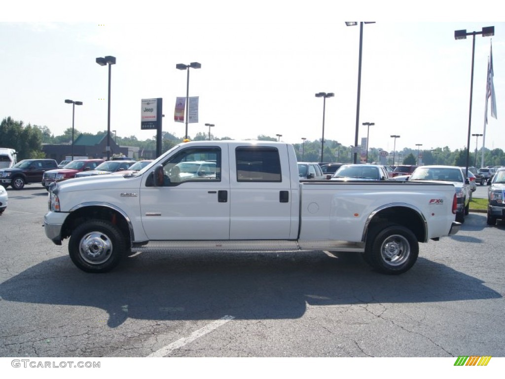 2005 F350 Super Duty Lariat Crew Cab 4x4 Dually - Oxford White / Medium Flint photo #5