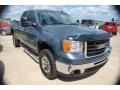 2007 Deep Blue Metallic GMC Sierra 2500HD SLT Extended Cab 4x4  photo #10