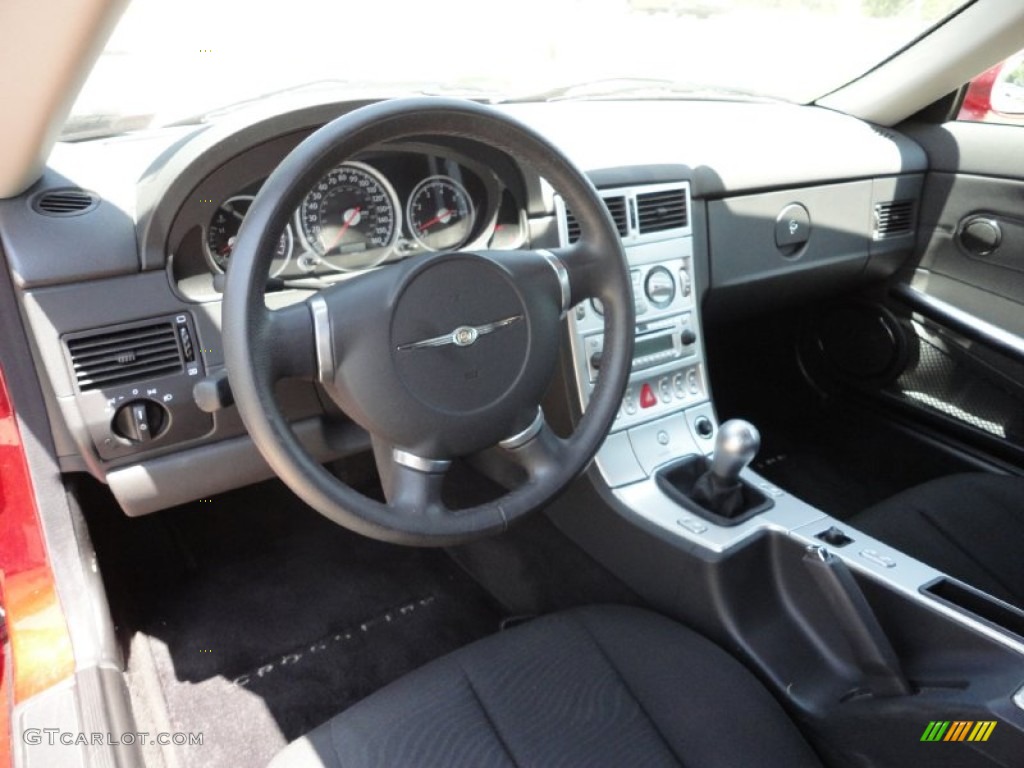 Dark Slate Gray Interior 2006 Chrysler Crossfire SE Roadster Photo #50991386