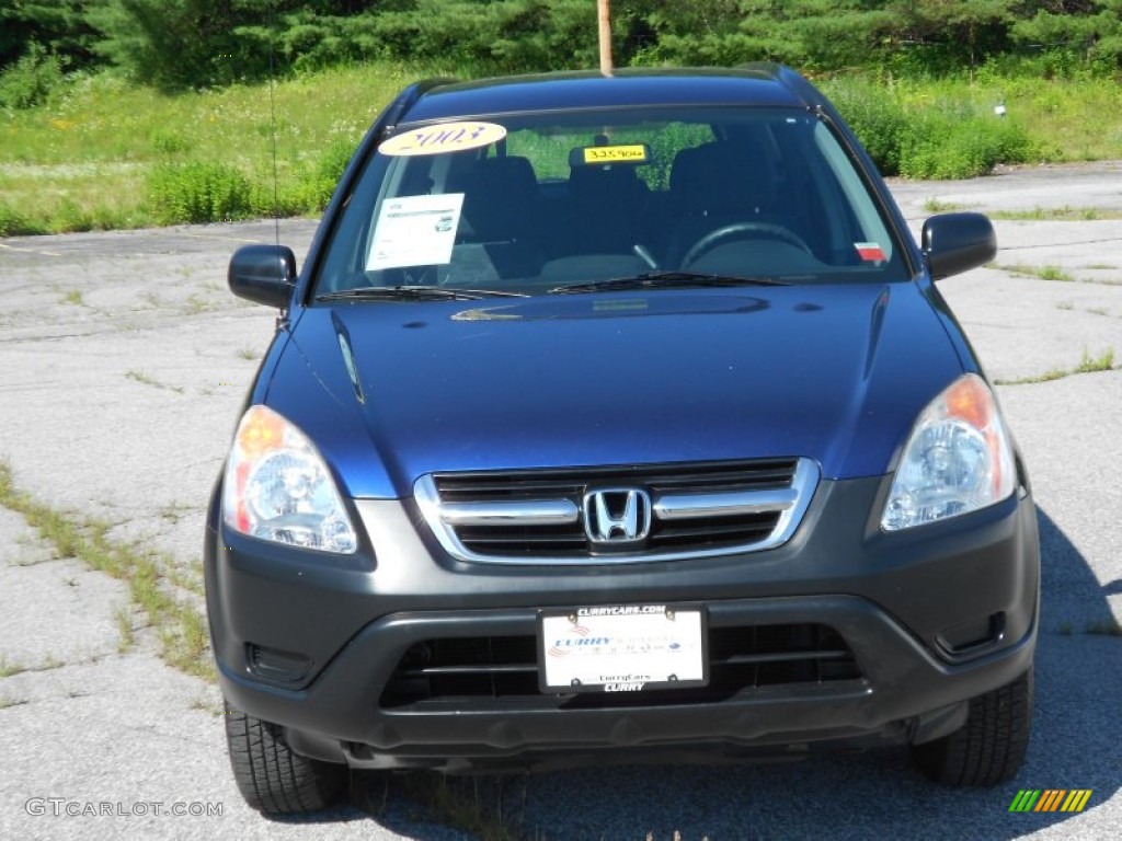 2003 CR-V LX 4WD - Eternal Blue Pearl / Black photo #3
